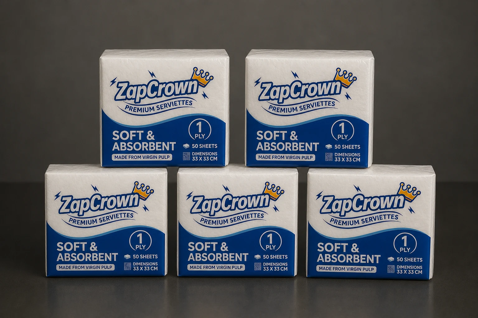 ZapCrown Serviette packs